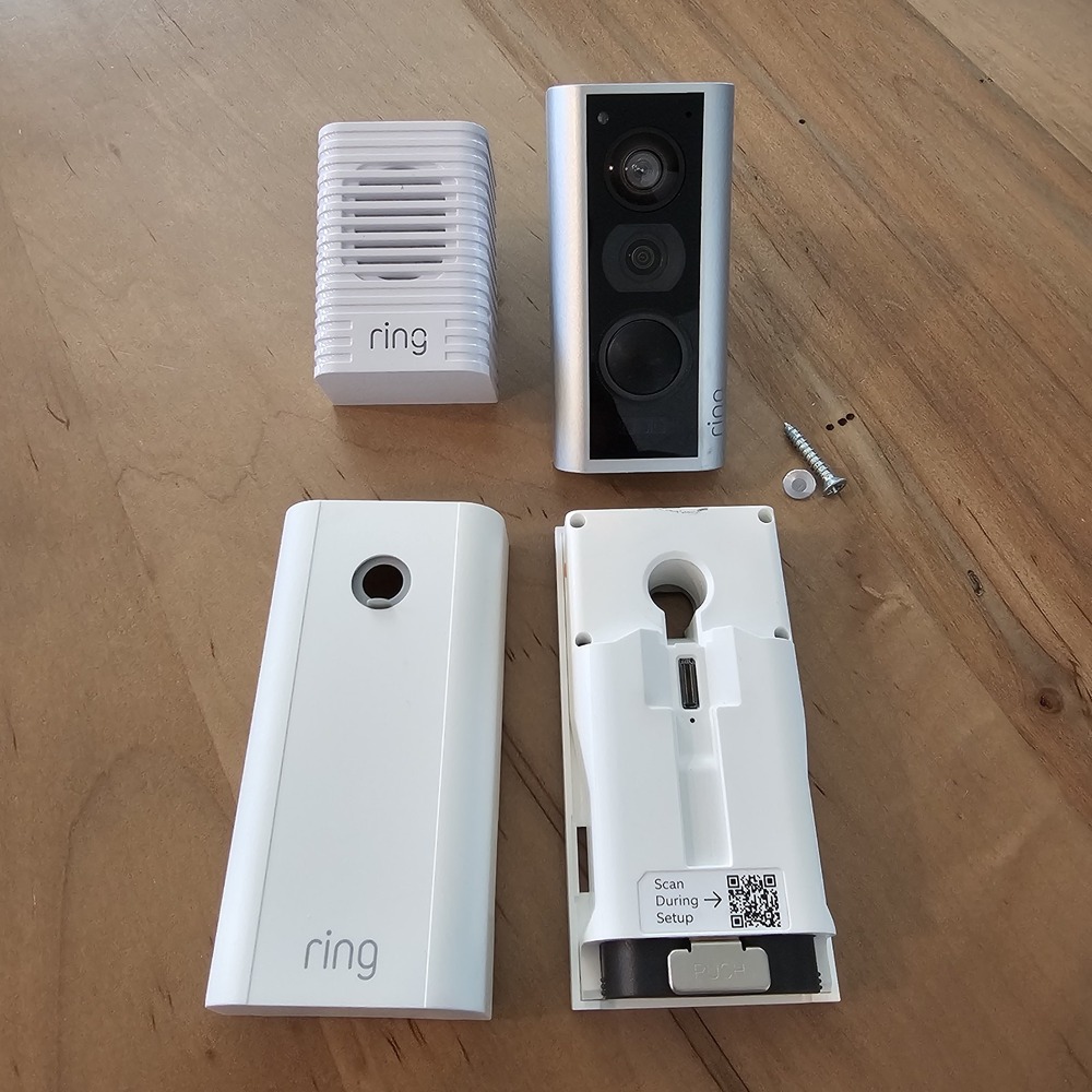 RING Peephole Door Camera G63R9A 1080p Wi-Fi Video Doorbell With Chime Tested
